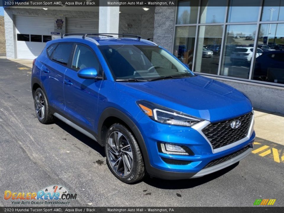 2020 Hyundai Tucson Sport AWD Aqua Blue / Black Photo #1