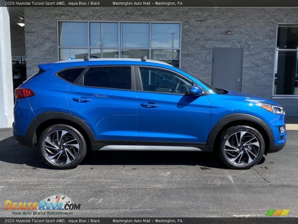 2020 Hyundai Tucson Sport AWD Aqua Blue / Black Photo #2