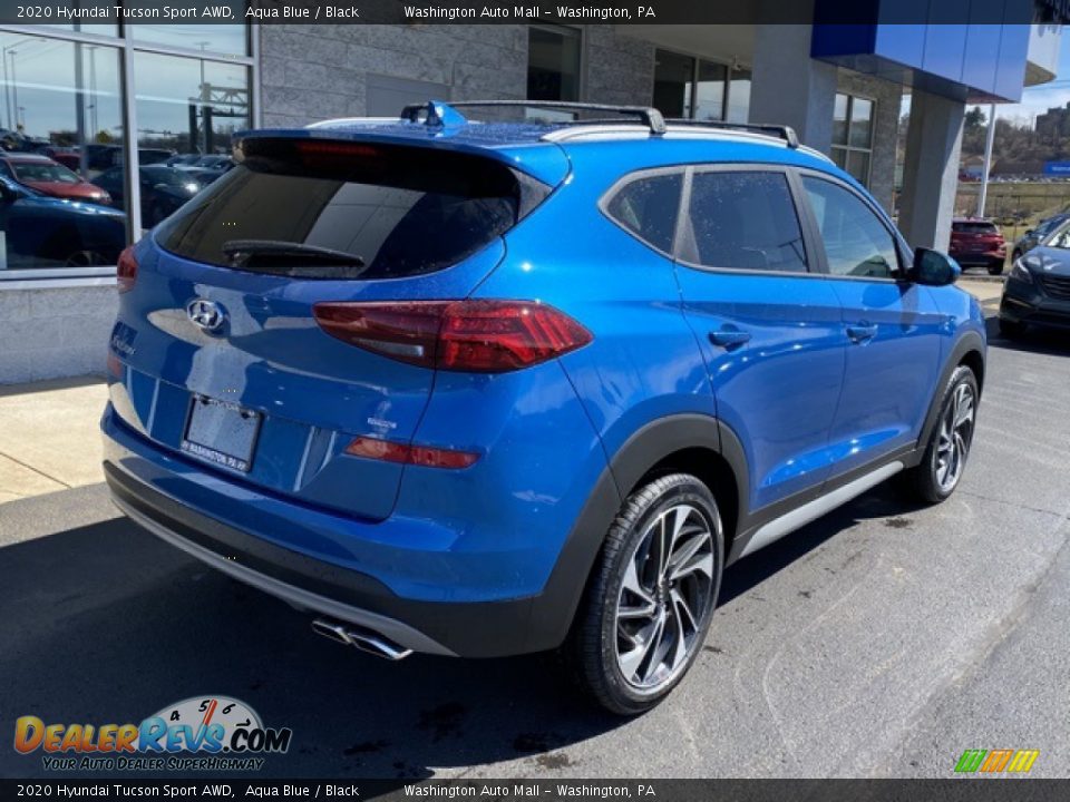 2020 Hyundai Tucson Sport AWD Aqua Blue / Black Photo #3