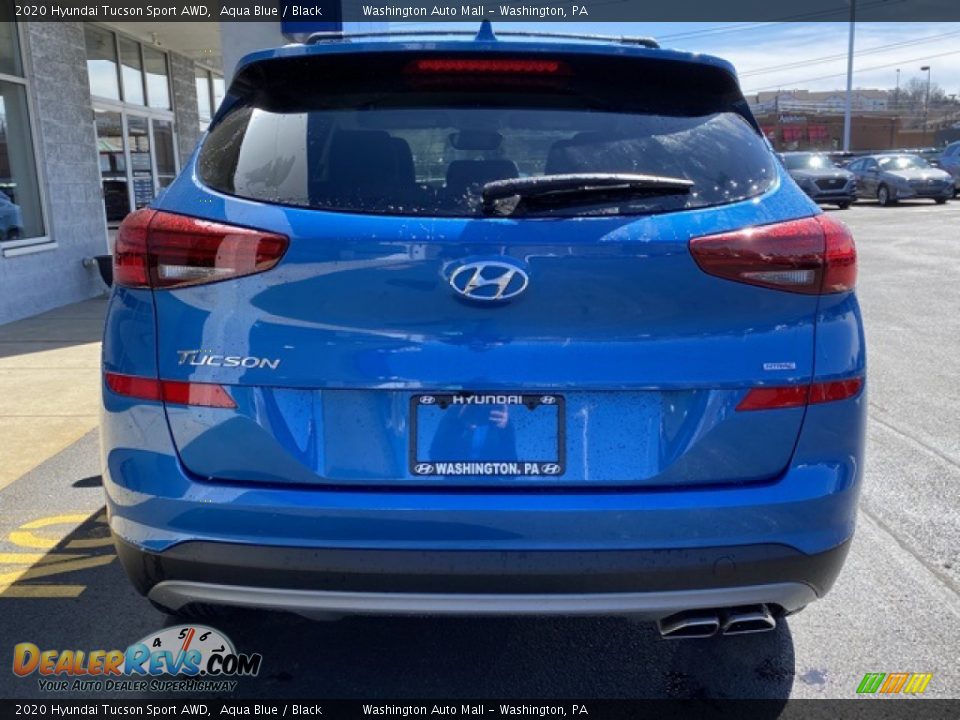 2020 Hyundai Tucson Sport AWD Aqua Blue / Black Photo #4