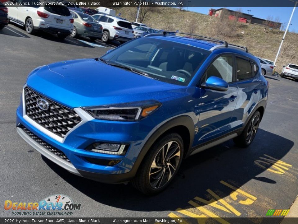 2020 Hyundai Tucson Sport AWD Aqua Blue / Black Photo #6