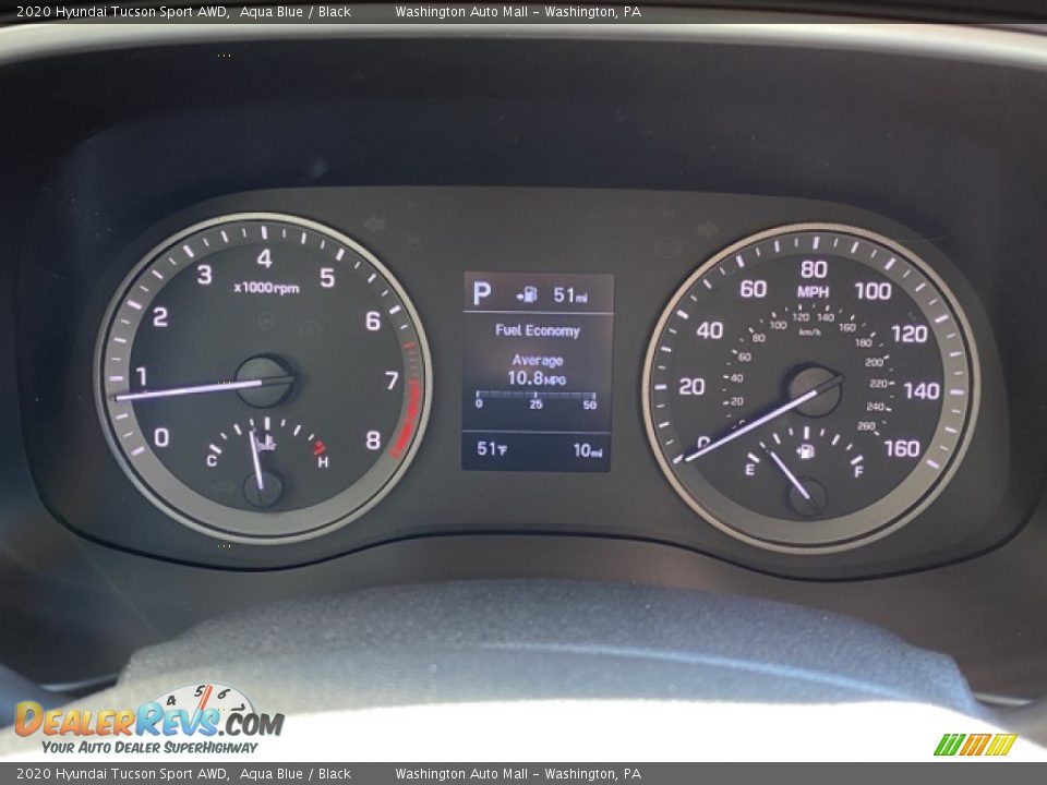 2020 Hyundai Tucson Sport AWD Aqua Blue / Black Photo #23
