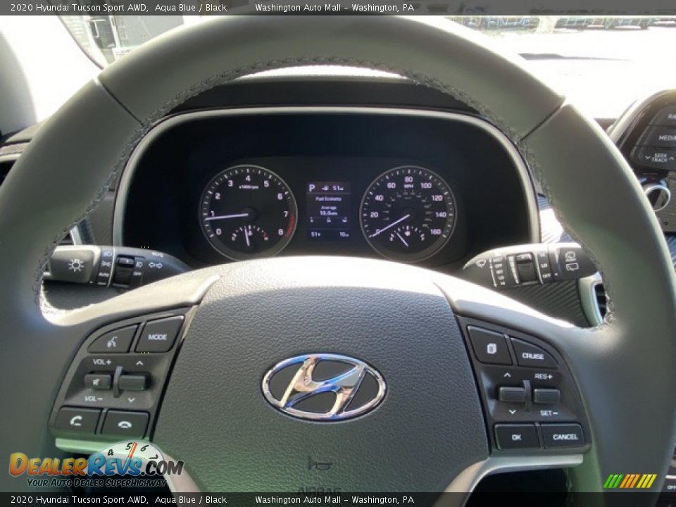 2020 Hyundai Tucson Sport AWD Aqua Blue / Black Photo #24
