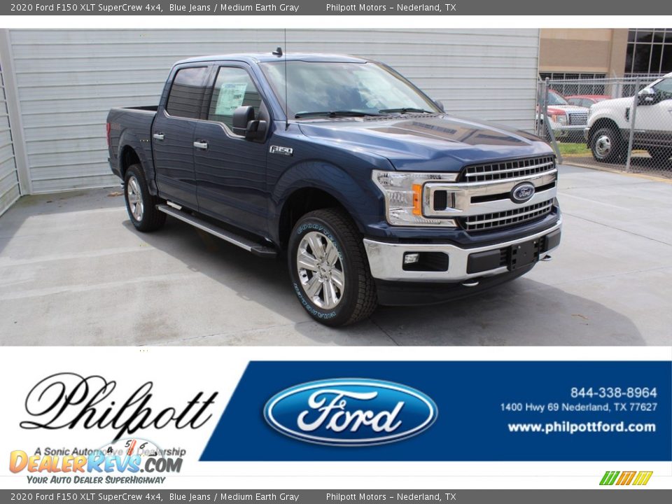 2020 Ford F150 XLT SuperCrew 4x4 Blue Jeans / Medium Earth Gray Photo #1