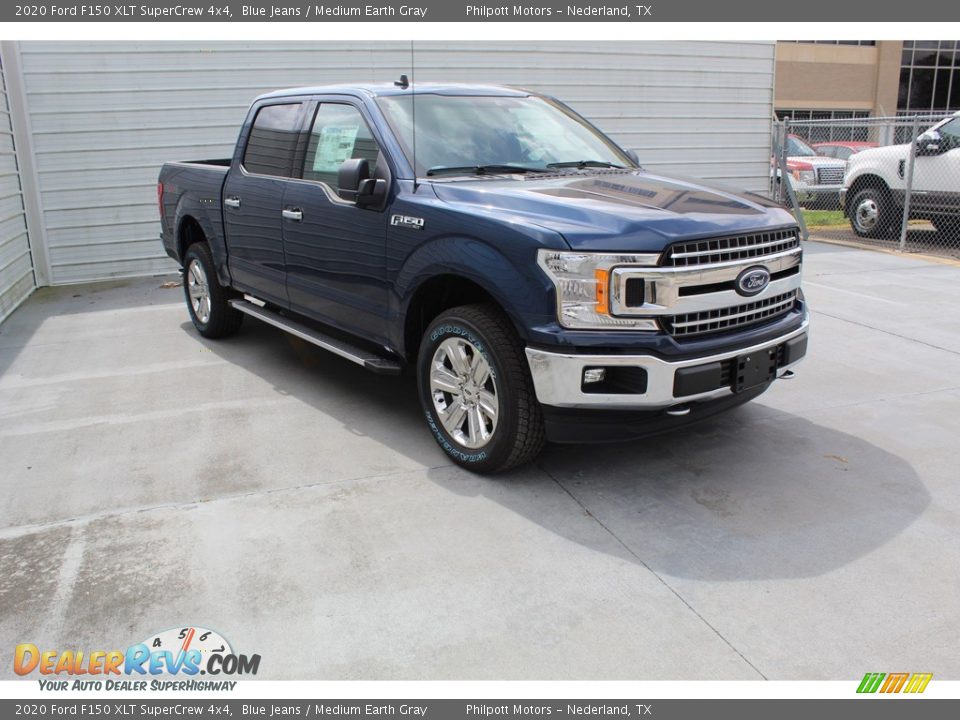 2020 Ford F150 XLT SuperCrew 4x4 Blue Jeans / Medium Earth Gray Photo #2