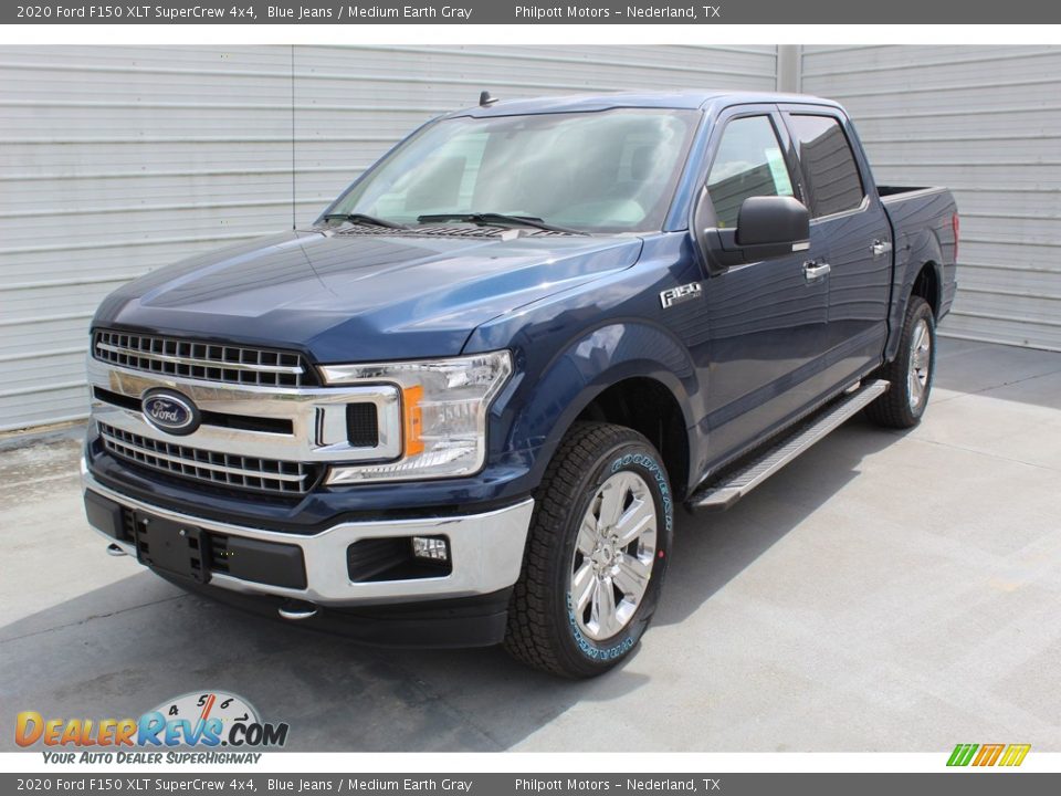2020 Ford F150 XLT SuperCrew 4x4 Blue Jeans / Medium Earth Gray Photo #4
