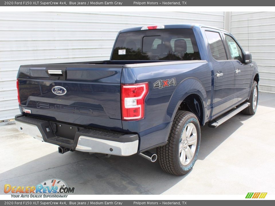 2020 Ford F150 XLT SuperCrew 4x4 Blue Jeans / Medium Earth Gray Photo #8