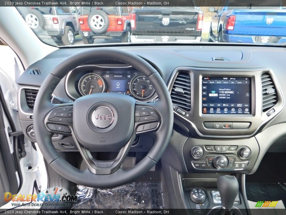 2020 Jeep Cherokee Trailhawk 4x4 Bright White / Black Photo #3