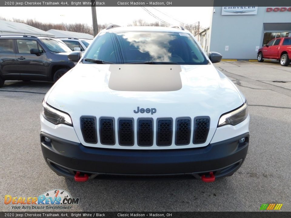 2020 Jeep Cherokee Trailhawk 4x4 Bright White / Black Photo #4