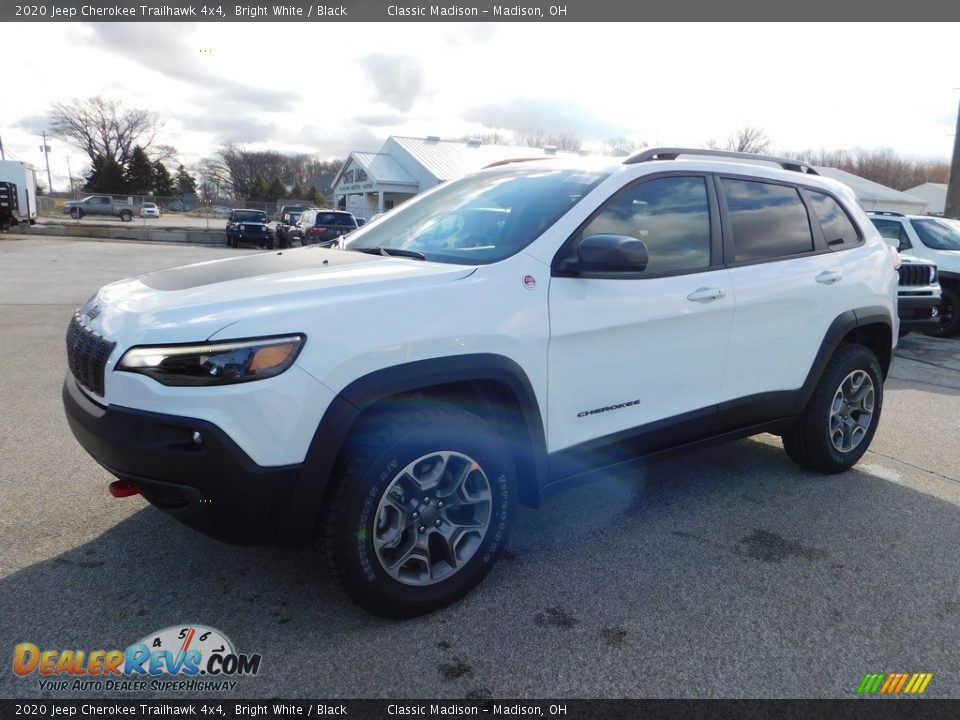 2020 Jeep Cherokee Trailhawk 4x4 Bright White / Black Photo #5