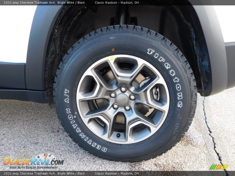 2020 Jeep Cherokee Trailhawk 4x4 Bright White / Black Photo #9