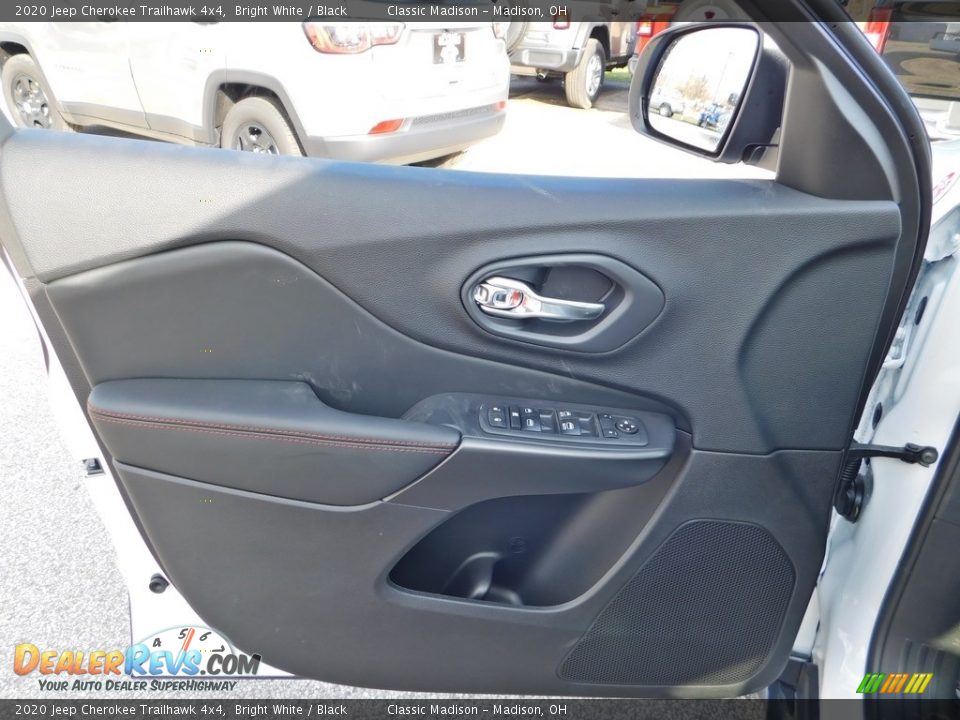 2020 Jeep Cherokee Trailhawk 4x4 Bright White / Black Photo #10