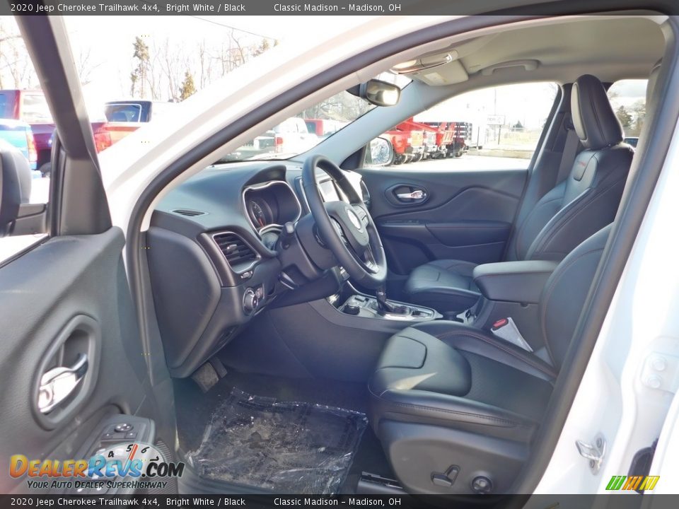 2020 Jeep Cherokee Trailhawk 4x4 Bright White / Black Photo #11