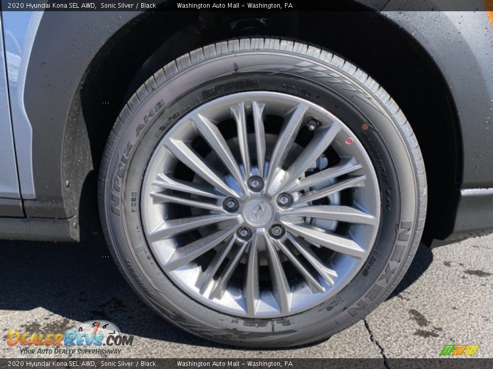 2020 Hyundai Kona SEL AWD Sonic Silver / Black Photo #21