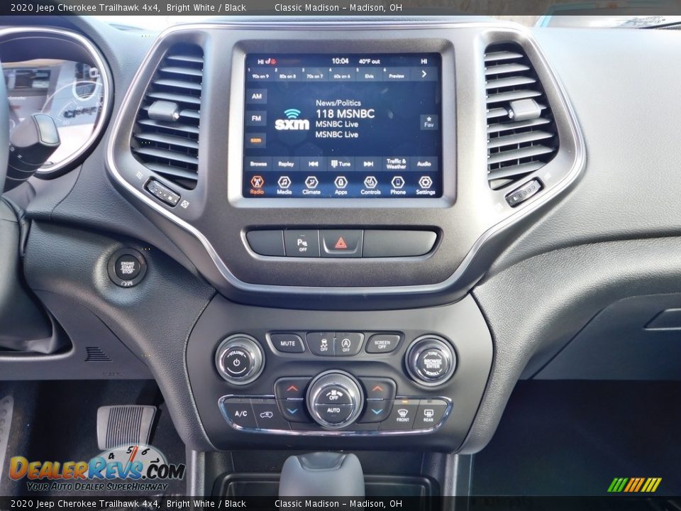 2020 Jeep Cherokee Trailhawk 4x4 Bright White / Black Photo #13