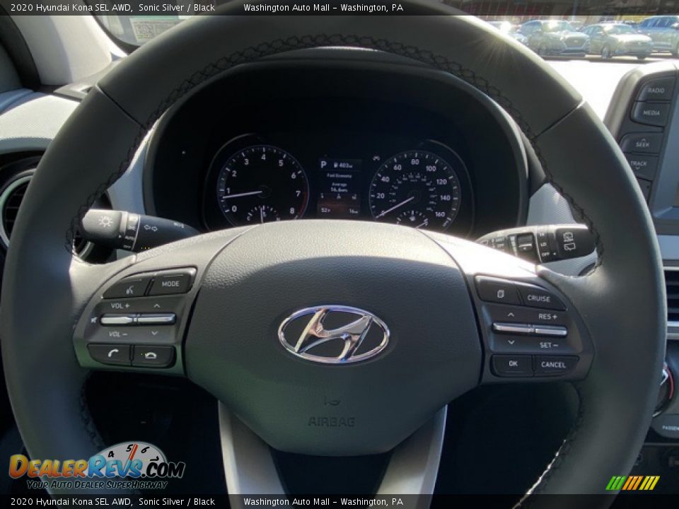 2020 Hyundai Kona SEL AWD Sonic Silver / Black Photo #23