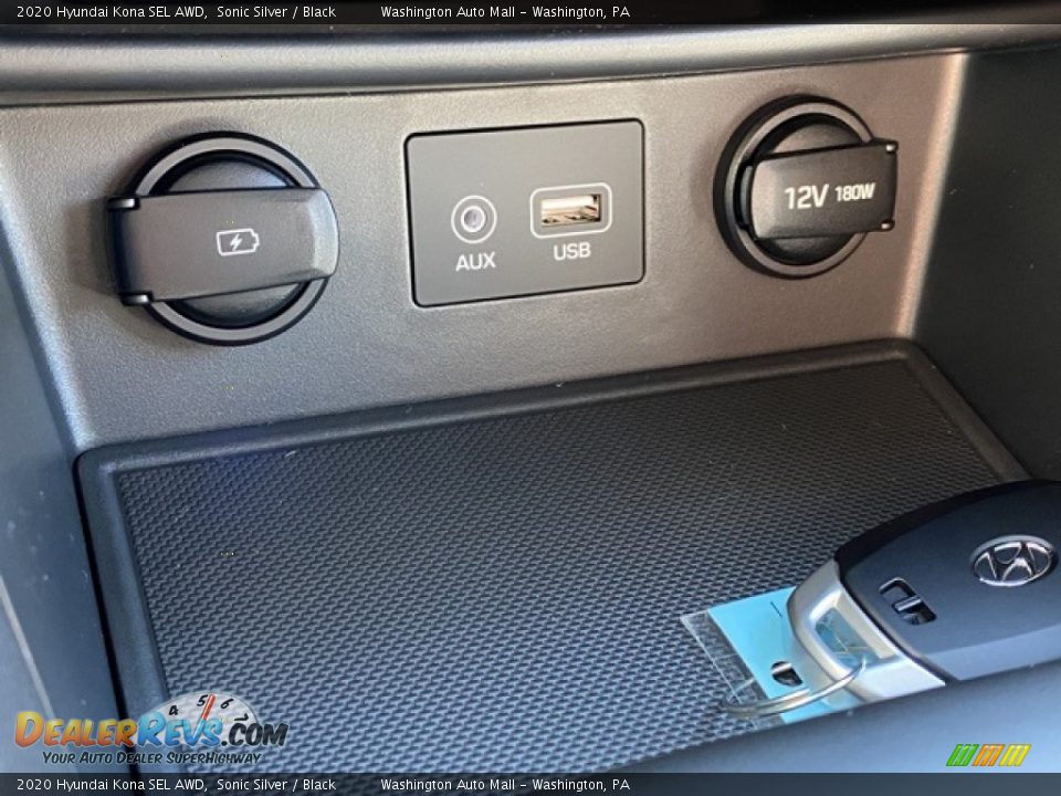 2020 Hyundai Kona SEL AWD Sonic Silver / Black Photo #28