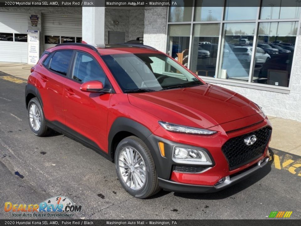 2020 Hyundai Kona SEL AWD Pulse Red / Black Photo #1