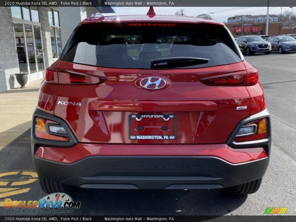 2020 Hyundai Kona SEL AWD Pulse Red / Black Photo #4