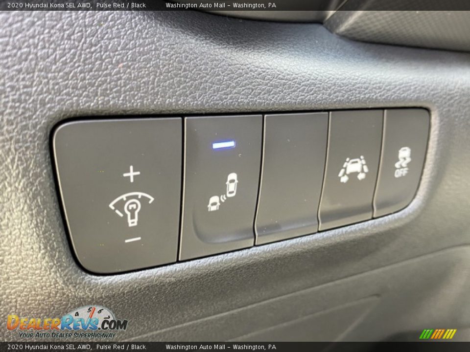 2020 Hyundai Kona SEL AWD Pulse Red / Black Photo #9