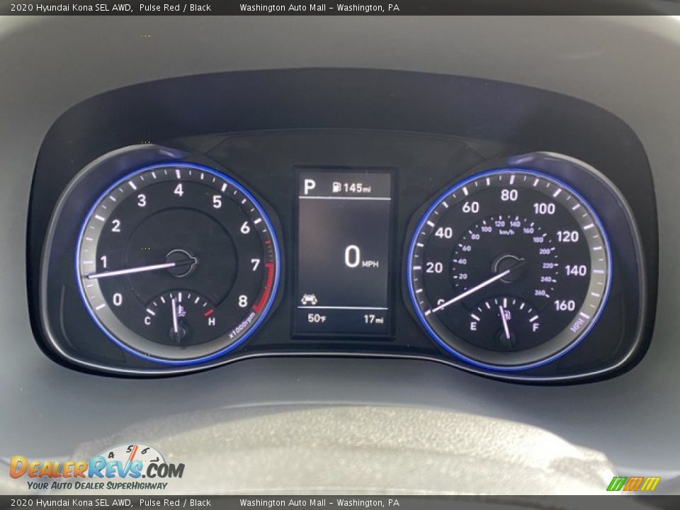 2020 Hyundai Kona SEL AWD Pulse Red / Black Photo #22