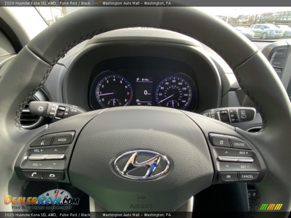 2020 Hyundai Kona SEL AWD Pulse Red / Black Photo #23