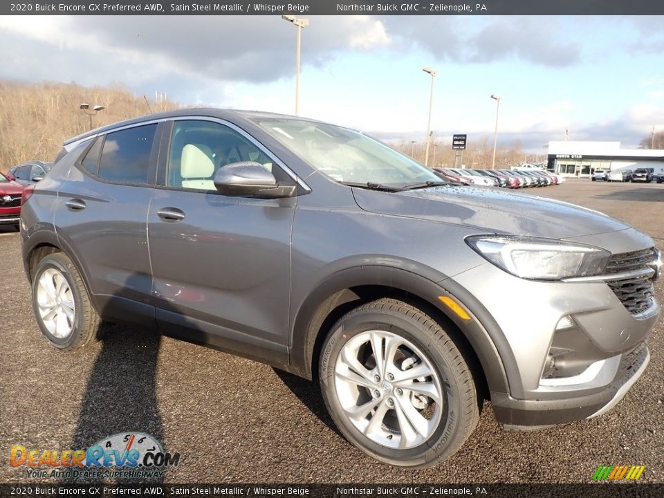 2020 Buick Encore GX Preferred AWD Satin Steel Metallic / Whisper Beige Photo #3