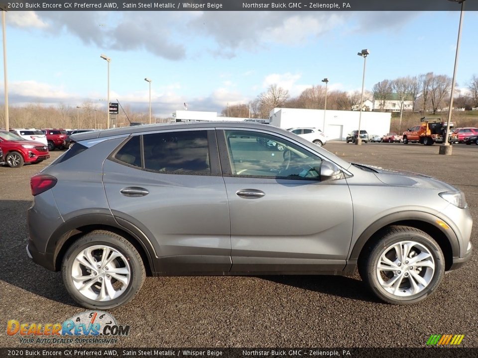 2020 Buick Encore GX Preferred AWD Satin Steel Metallic / Whisper Beige Photo #4