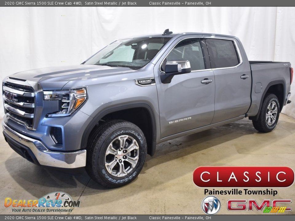 2020 GMC Sierra 1500 SLE Crew Cab 4WD Satin Steel Metallic / Jet Black Photo #1