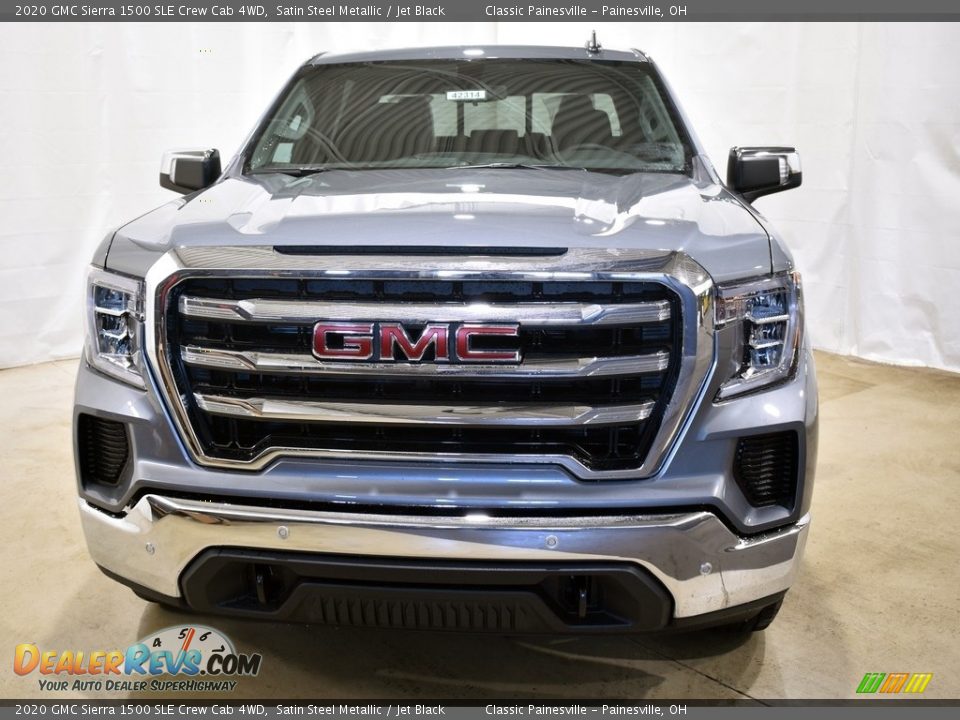 2020 GMC Sierra 1500 SLE Crew Cab 4WD Satin Steel Metallic / Jet Black Photo #4