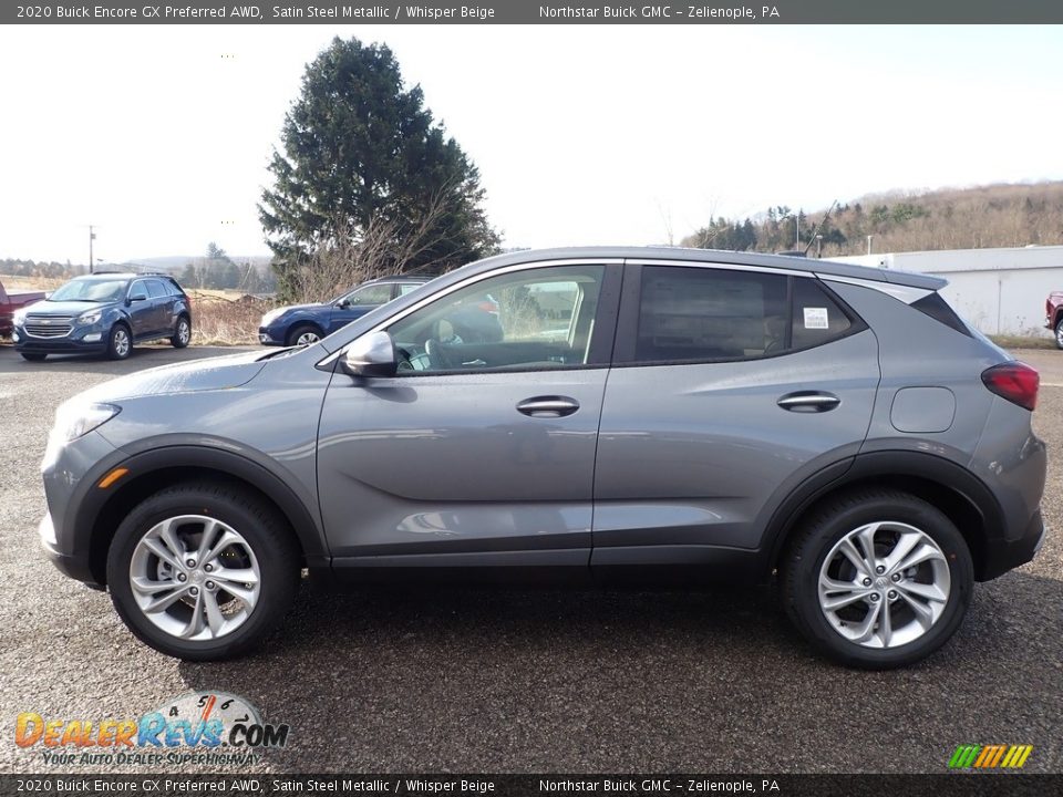 2020 Buick Encore GX Preferred AWD Satin Steel Metallic / Whisper Beige Photo #9