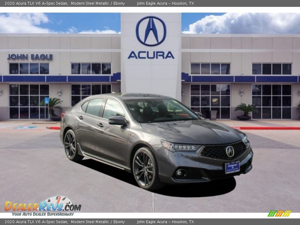 2020 Acura TLX V6 A-Spec Sedan Modern Steel Metallic / Ebony Photo #1