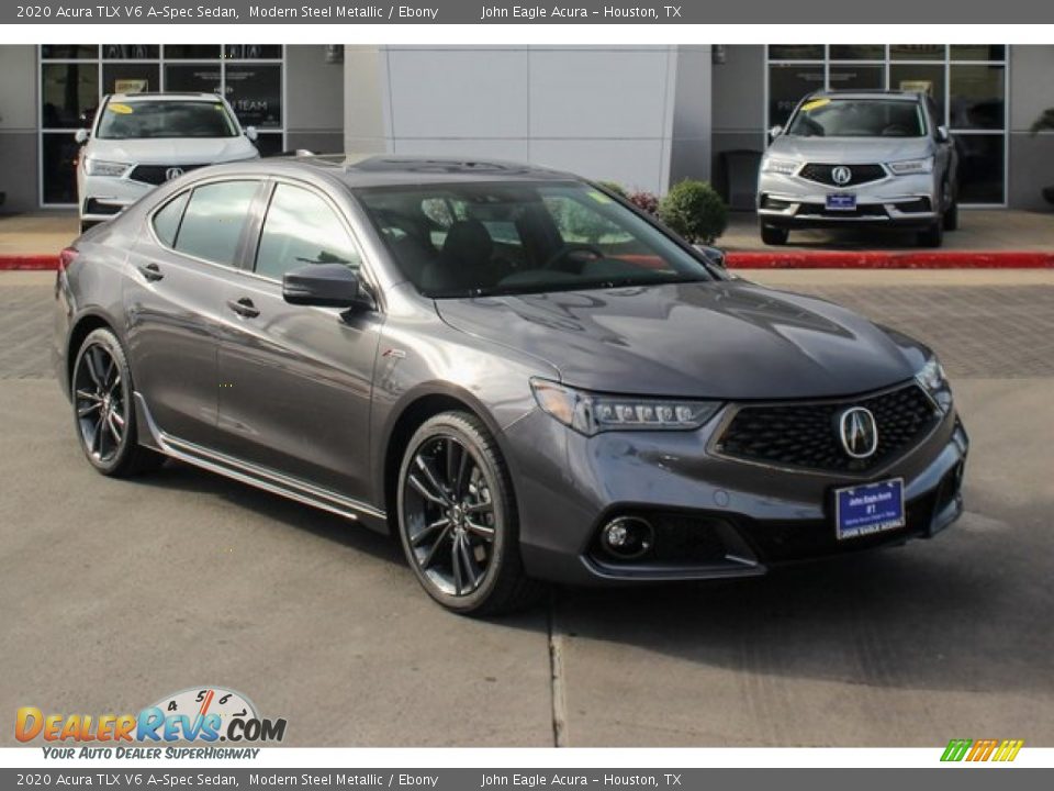 2020 Acura TLX V6 A-Spec Sedan Modern Steel Metallic / Ebony Photo #2