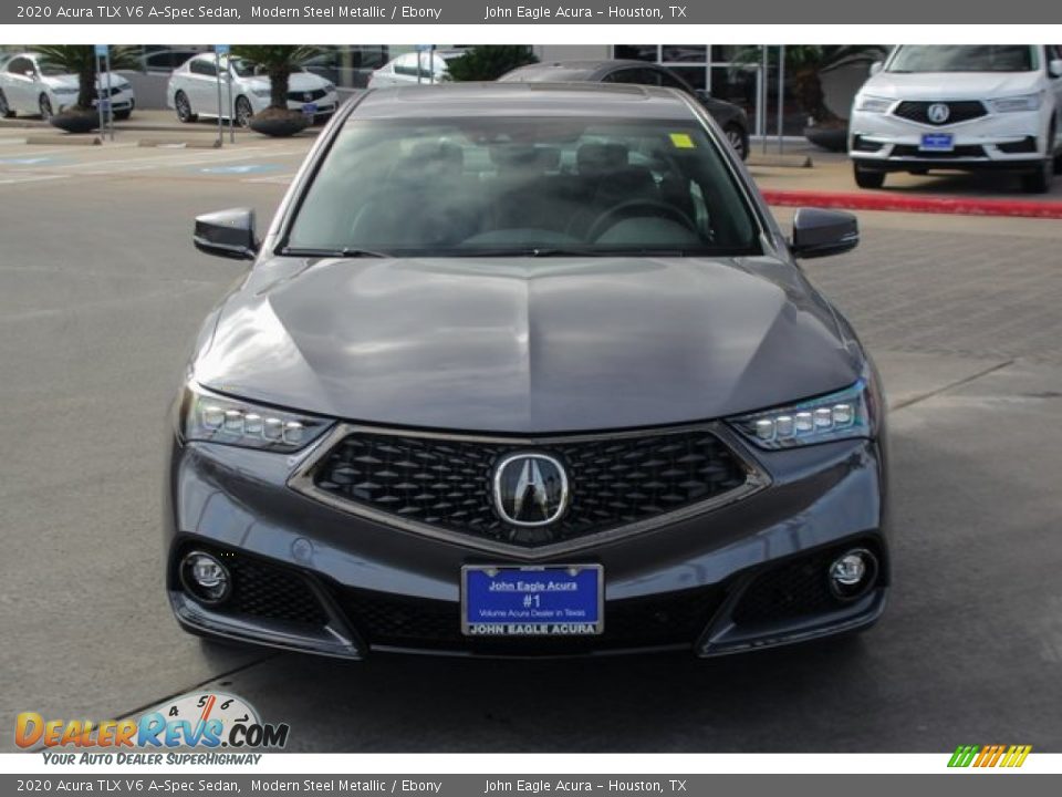 2020 Acura TLX V6 A-Spec Sedan Modern Steel Metallic / Ebony Photo #3