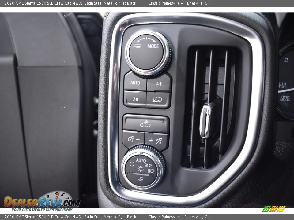 2020 GMC Sierra 1500 SLE Crew Cab 4WD Satin Steel Metallic / Jet Black Photo #8