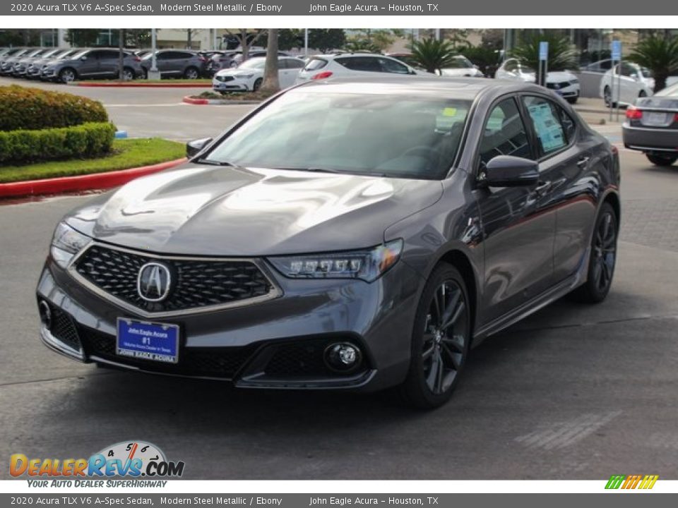 2020 Acura TLX V6 A-Spec Sedan Modern Steel Metallic / Ebony Photo #4