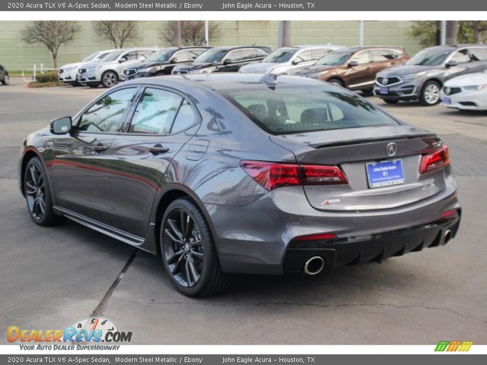 2020 Acura TLX V6 A-Spec Sedan Modern Steel Metallic / Ebony Photo #6