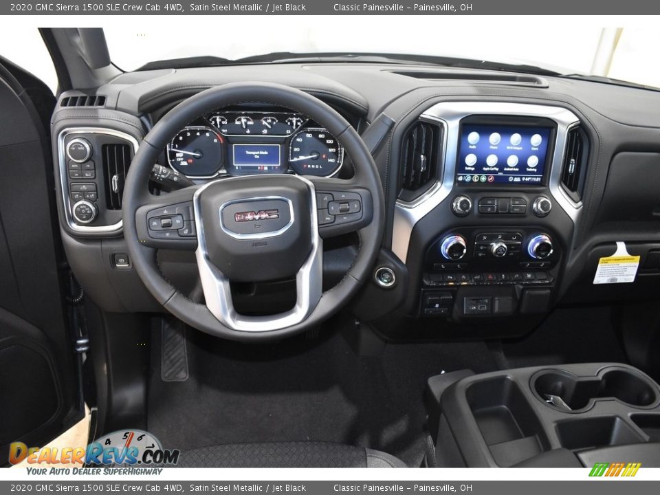 2020 GMC Sierra 1500 SLE Crew Cab 4WD Satin Steel Metallic / Jet Black Photo #10