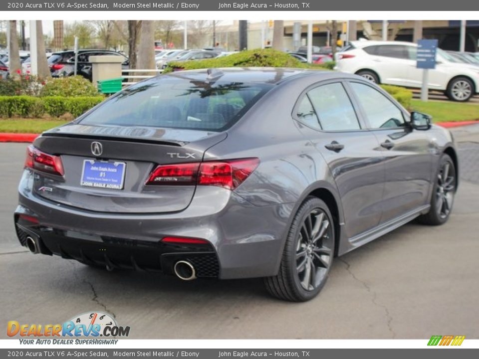 2020 Acura TLX V6 A-Spec Sedan Modern Steel Metallic / Ebony Photo #8