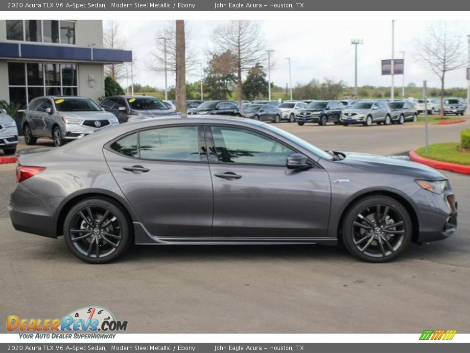 2020 Acura TLX V6 A-Spec Sedan Modern Steel Metallic / Ebony Photo #9