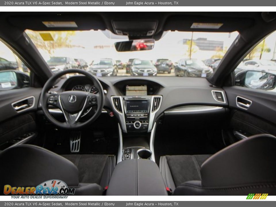 2020 Acura TLX V6 A-Spec Sedan Modern Steel Metallic / Ebony Photo #10