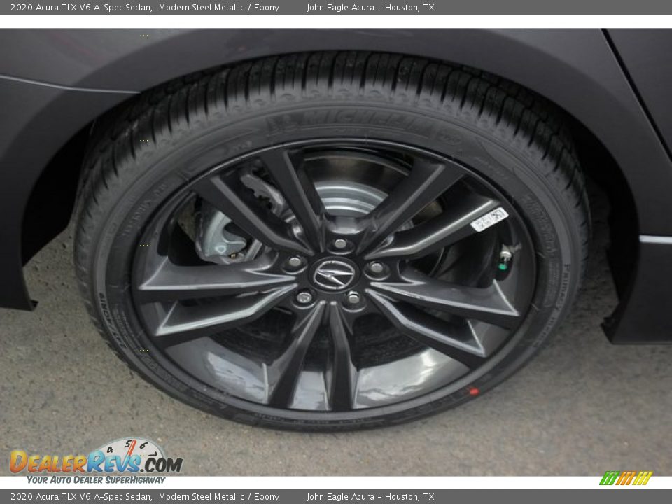 2020 Acura TLX V6 A-Spec Sedan Modern Steel Metallic / Ebony Photo #12