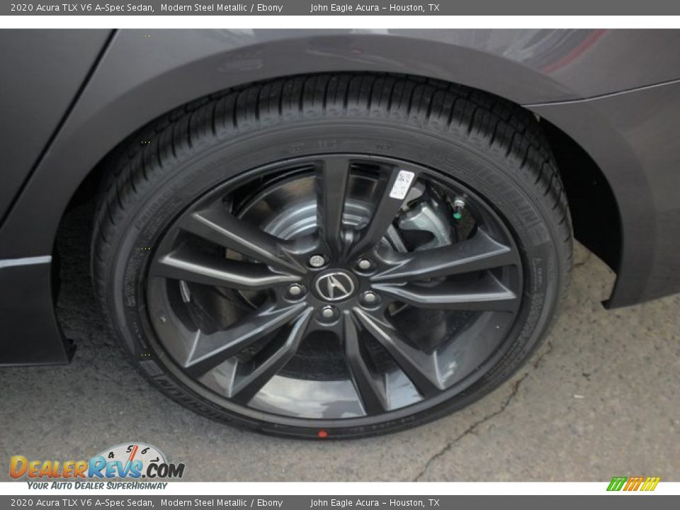 2020 Acura TLX V6 A-Spec Sedan Modern Steel Metallic / Ebony Photo #14