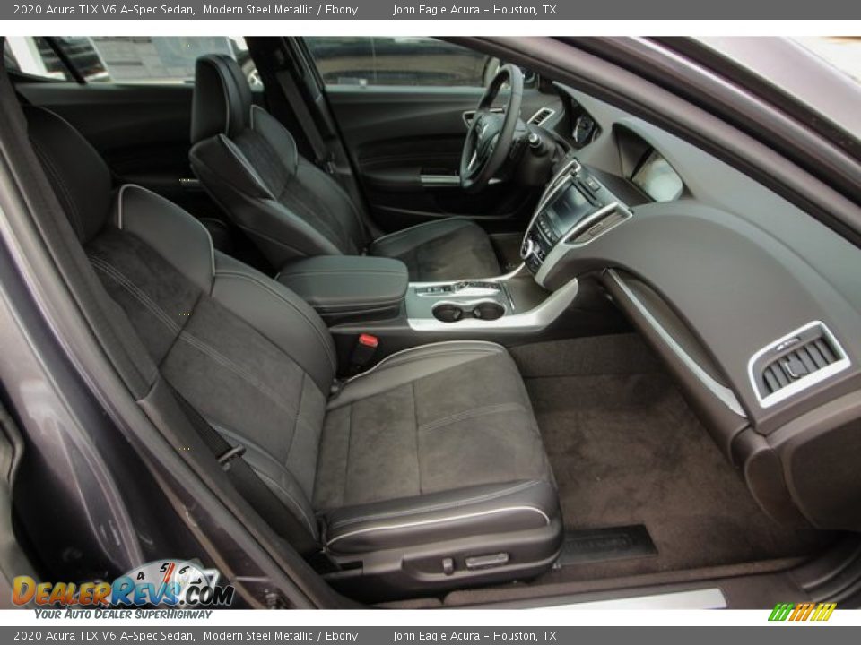 2020 Acura TLX V6 A-Spec Sedan Modern Steel Metallic / Ebony Photo #28