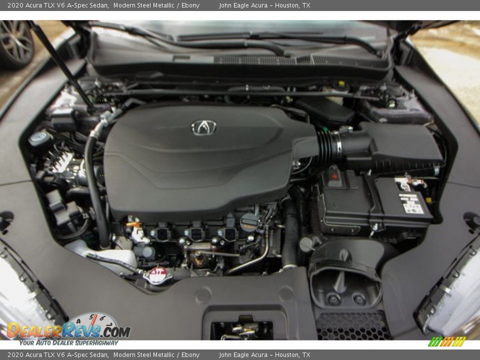 2020 Acura TLX V6 A-Spec Sedan Modern Steel Metallic / Ebony Photo #29