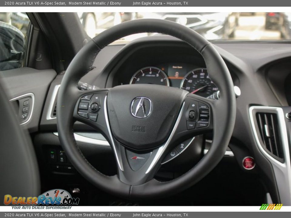 2020 Acura TLX V6 A-Spec Sedan Modern Steel Metallic / Ebony Photo #31