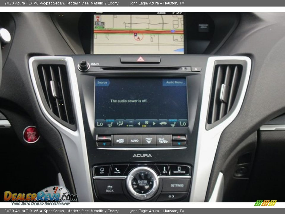 2020 Acura TLX V6 A-Spec Sedan Modern Steel Metallic / Ebony Photo #33