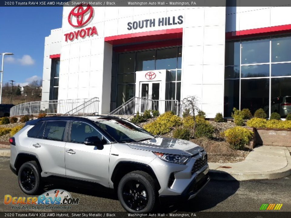 2020 Toyota RAV4 XSE AWD Hybrid Silver Sky Metallic / Black Photo #1