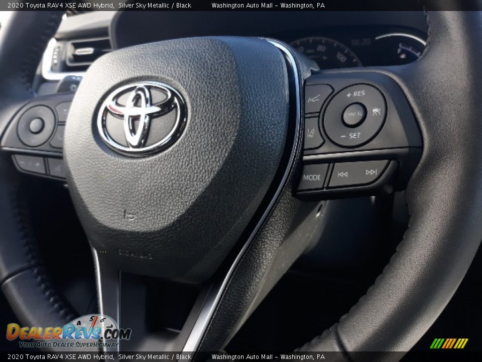 2020 Toyota RAV4 XSE AWD Hybrid Silver Sky Metallic / Black Photo #6
