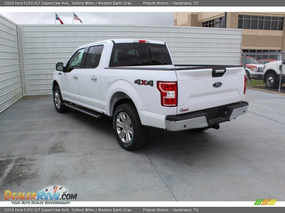 2020 Ford F150 XLT SuperCrew 4x4 Oxford White / Medium Earth Gray Photo #6